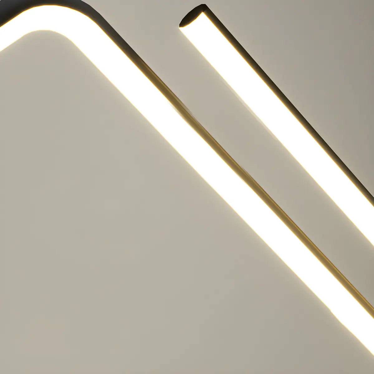 Minimalist Linear Z Shape Black Dining Room Pendant Light Image - 12