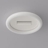 Minimalist Living Room Square Dimming Ceiling Fan Light Image - 15