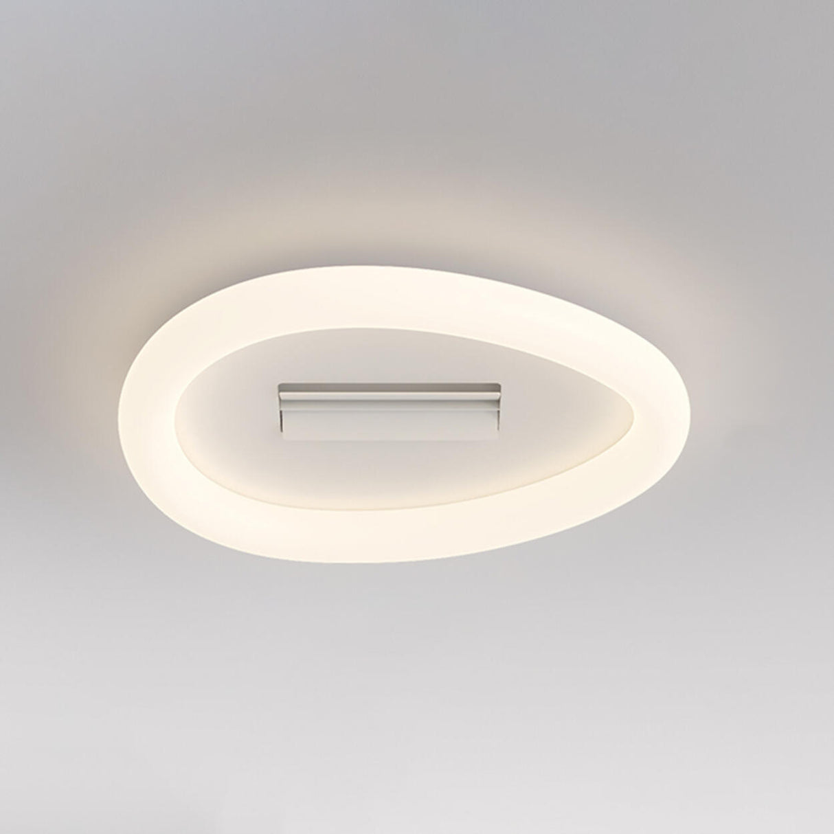 Minimalist Living Room Square Dimming Ceiling Fan Light Image - 17