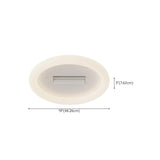 Minimalist Living Room Square Dimming Ceiling Fan Light #size