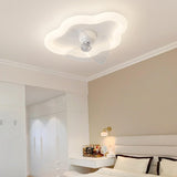 Minimalist Living Room Square Dimming Ceiling Fan Light Image - 5