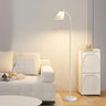 Minimalist Living Room White Cone Metal Floor Lamp Image - 2