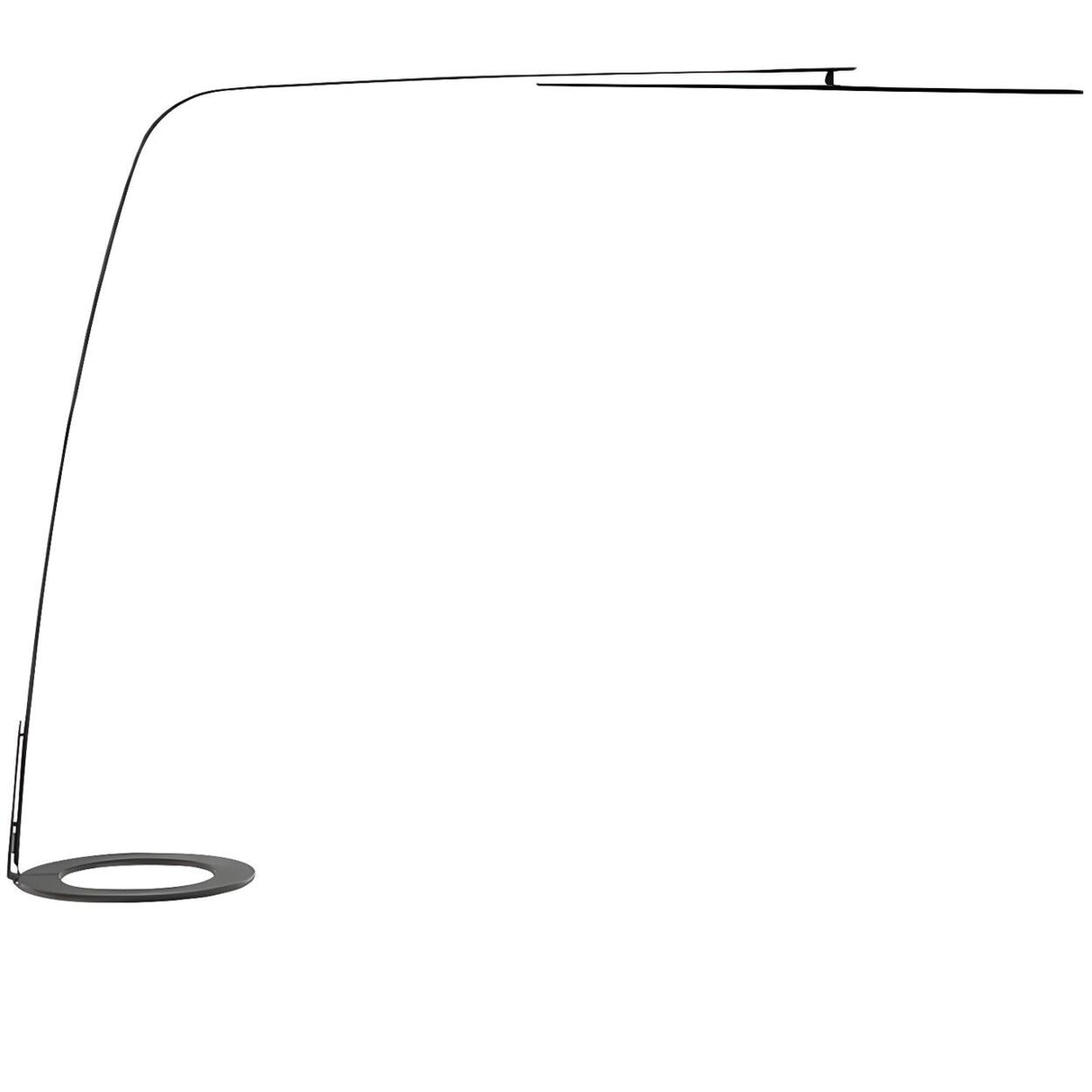 Minimalist Long Linear LED Light Arc Floor Lamp Image - 5