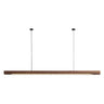 Minimalist Long Solid Wood Island Linear Pendant Light Image - 5