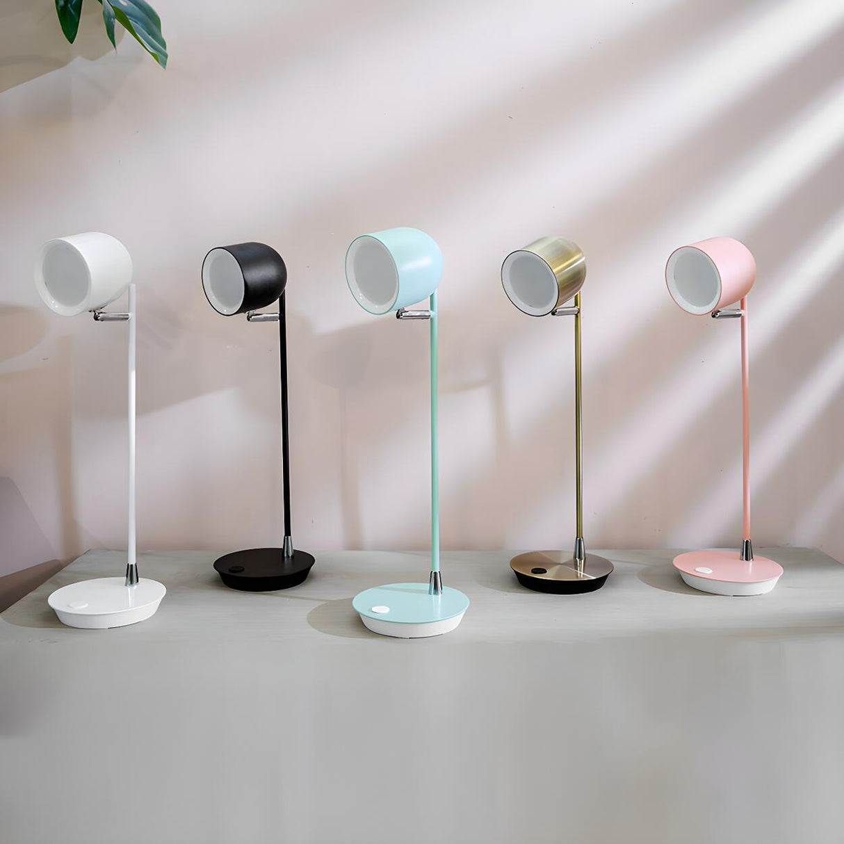 Minimalist Macaron Metal Dome Bedroom Night Table Lamp Image - 3