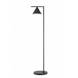 Minimalist Marble Base and Cone Shade Floor Lamp Image - 7