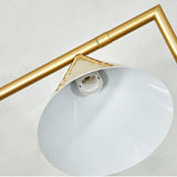 Minimalist Marble Base and Cone Shade Floor Lamp Image - 8