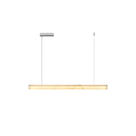 Minimalist Marble Linear Pendant Light Kitchen Island Image - 2