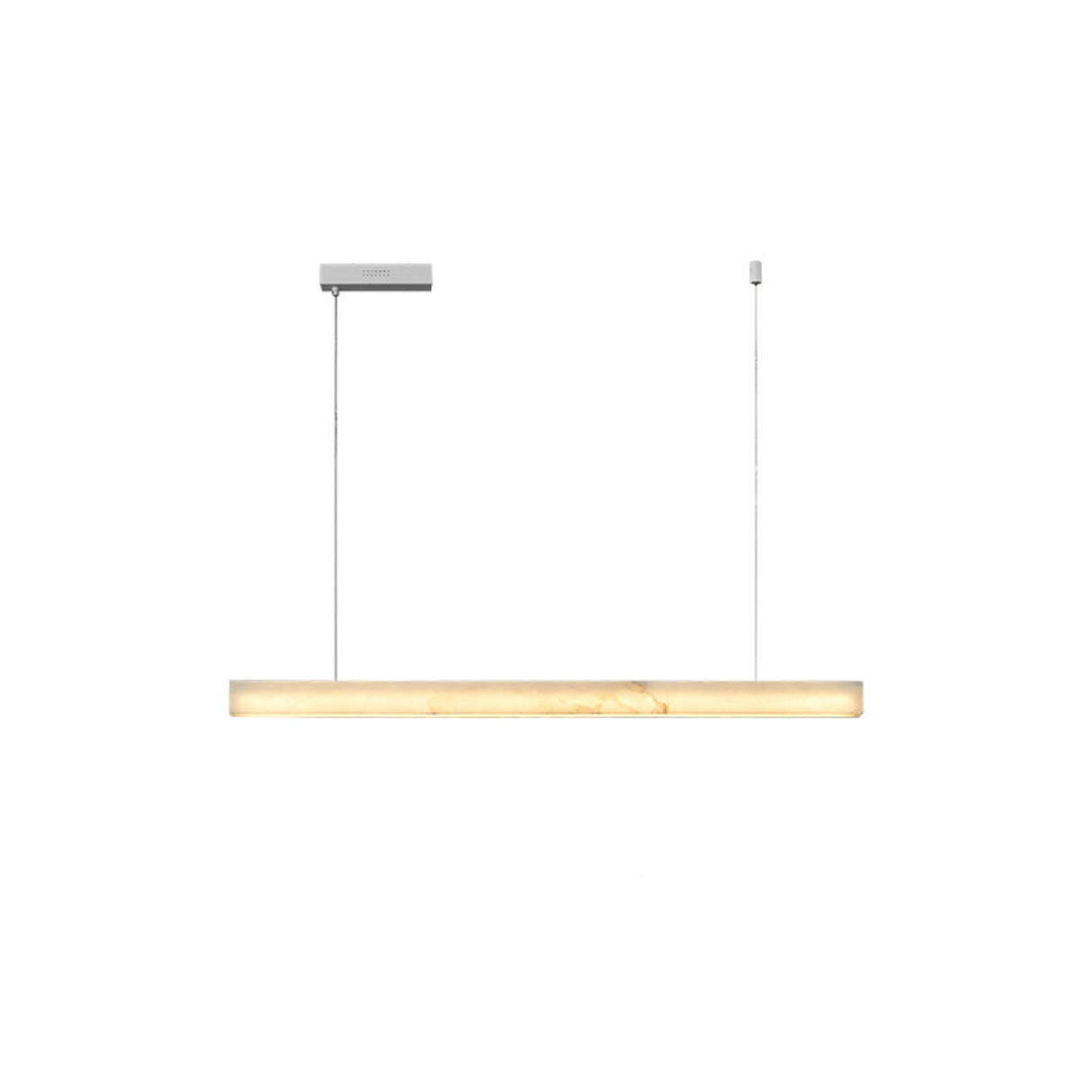 Minimalist Marble Linear Pendant Light Kitchen Island Image - 6