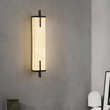 Minimalist Marble Texture Gold Geometric Wall Sconce Image - 4