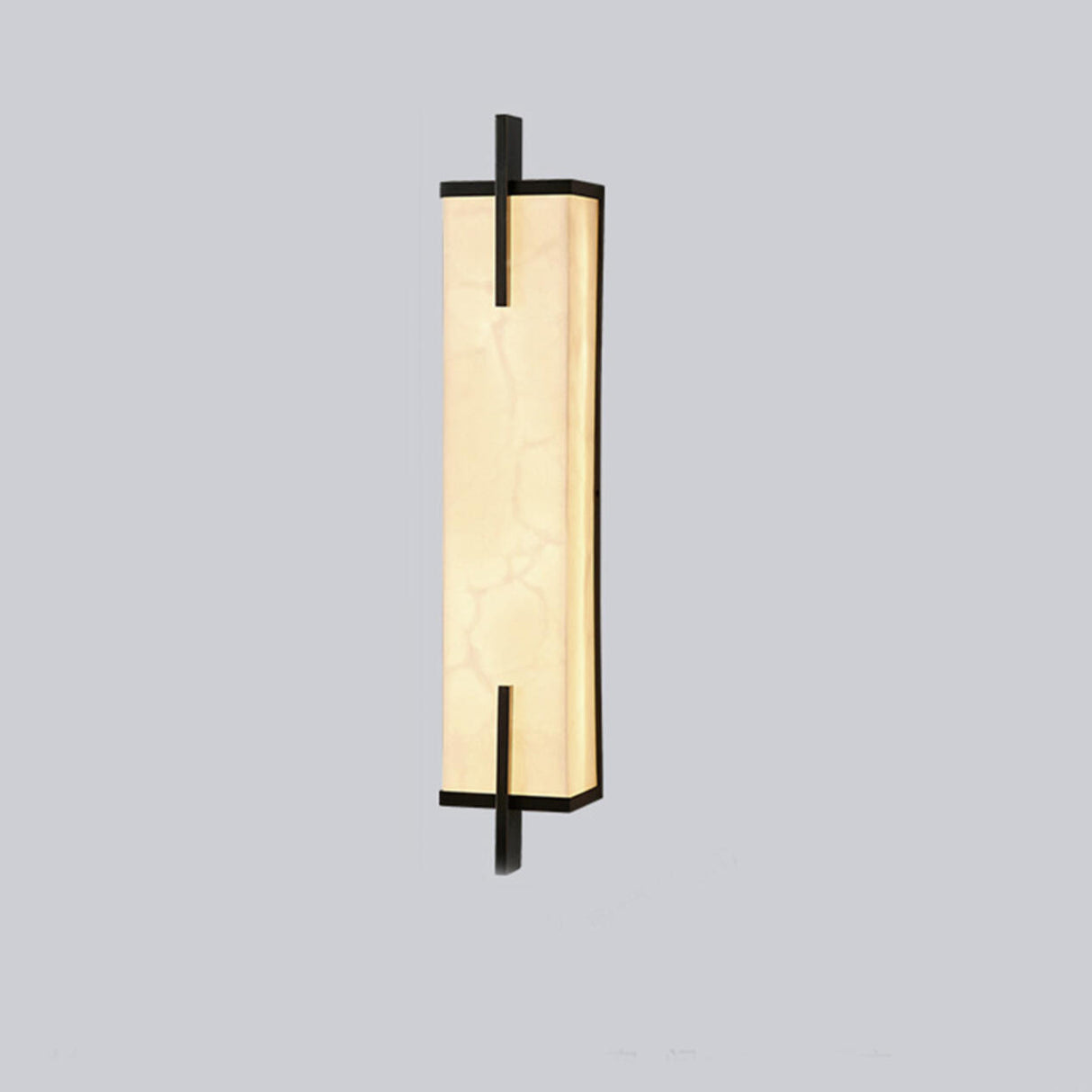 Minimalist Marble Texture Gold Geometric Wall Sconce Image - 5