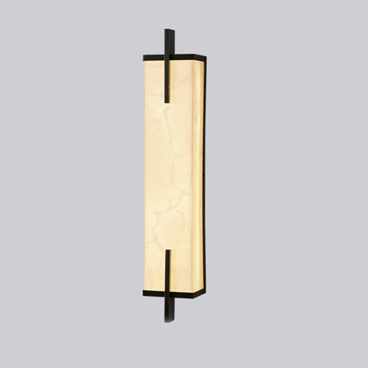 Minimalist Marble Texture Gold Geometric Wall Sconce Image - 7