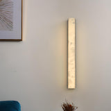 Minimalist Marble Vertical LED Wall Sconce Light Image - 1