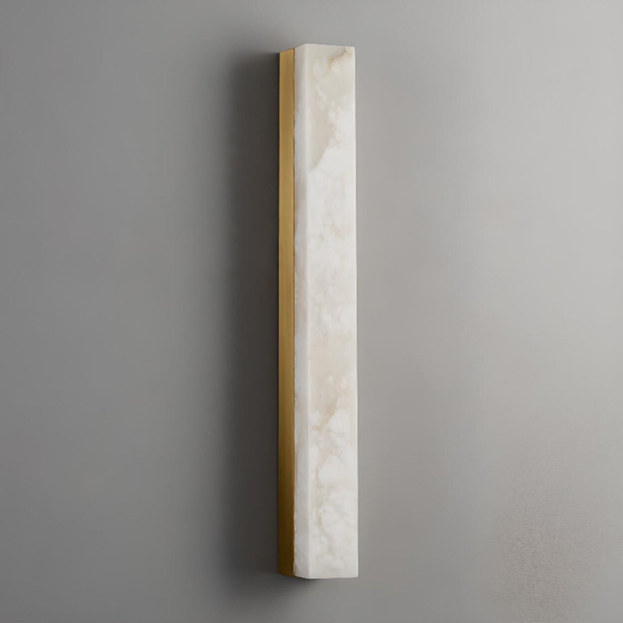 Minimalist Marble Vertical LED Wall Sconce Light Image - 13