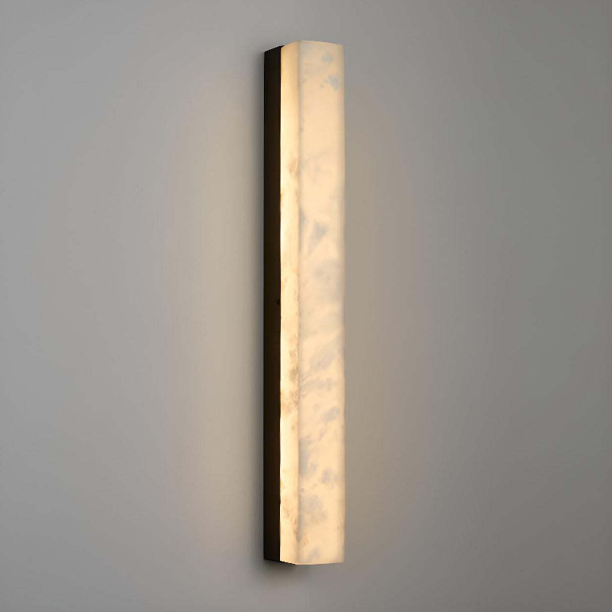 Minimalist Marble Vertical LED Wall Sconce Light Image - 14