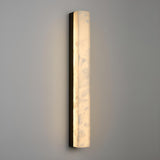 Minimalist Marble Vertical LED Wall Sconce Light Image - 14