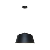 Minimalist Matte Black and White Bell Aluminum Pendant Light Image - 18