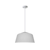 Minimalist Matte Black and White Bell Aluminum Pendant Light Image - 19