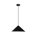 Minimalist Matte Black and White Bell Aluminum Pendant Light Image - 20