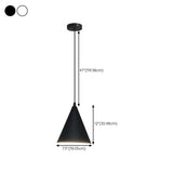 Minimalist Matte Black and White Bell Aluminum Pendant Light Image - 24