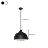 Minimalist Matte Black and White Bell Aluminum Pendant Light Image - 25