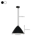 Minimalist Matte Black and White Bell Aluminum Pendant Light Image - 31