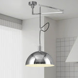 Minimalist Matte Black Dome Iron Mini Pendant Light Image - 2