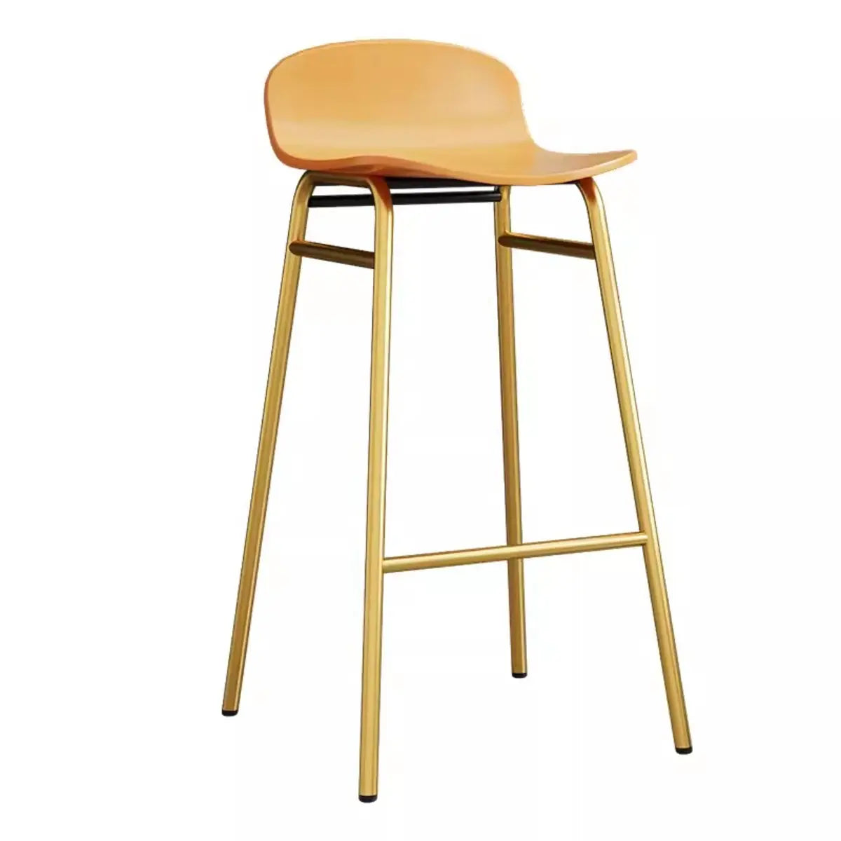 Minimalist Metal Bucket Armless Tall Bistro Bar Stool Image - 14