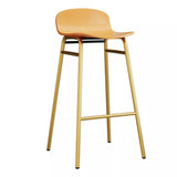 Minimalist Metal Bucket Armless Tall Bistro Bar Stool Image - 14