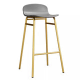 Minimalist Metal Bucket Armless Tall Bistro Bar Stool Image - 15