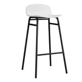 Minimalist Metal Bucket Armless Tall Bistro Bar Stool Image - 2