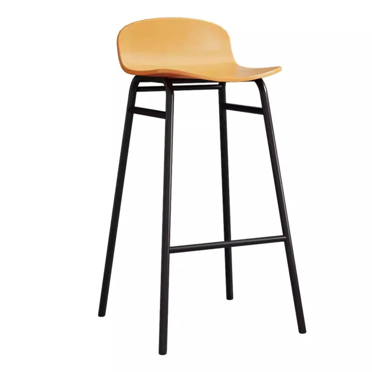 Minimalist Metal Bucket Armless Tall Bistro Bar Stool Image - 5