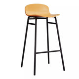 Minimalist Metal Bucket Armless Tall Bistro Bar Stool Image - 5