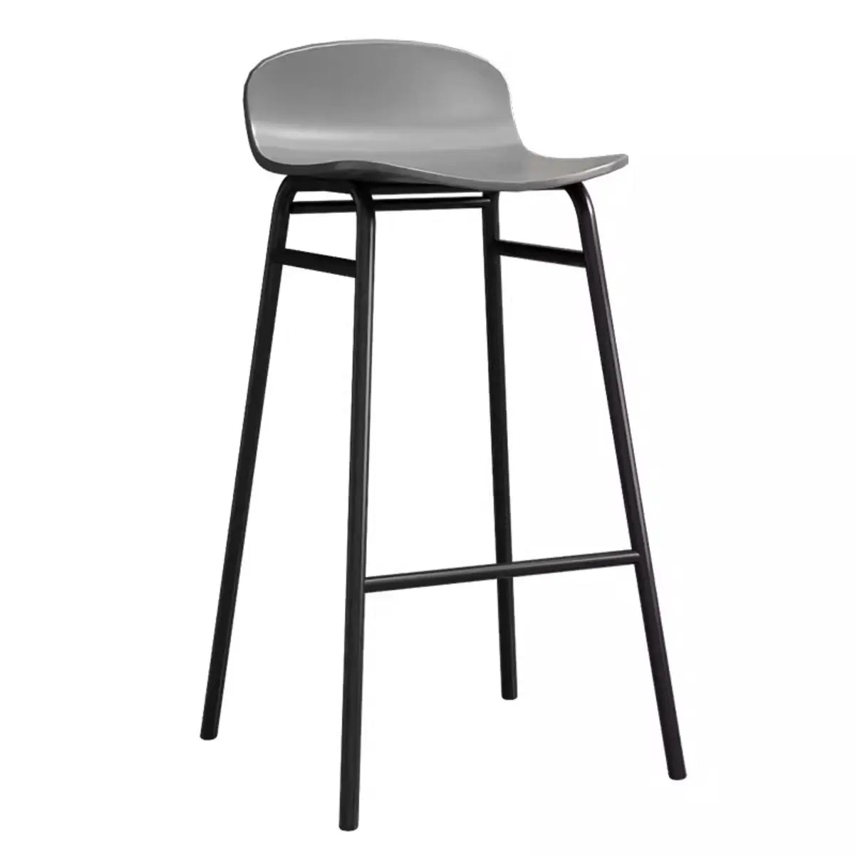 Minimalist Metal Bucket Armless Tall Bistro Bar Stool Image - 7