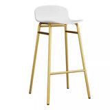 Minimalist Metal Bucket Armless Tall Bistro Bar Stool Image - 9