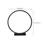 Minimalist Metal Circle Lawn Decor Outdoor Table Lamp Image - 14