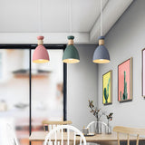 Minimalist Metal Cone Pendant Light Adjustable Height Image - 13