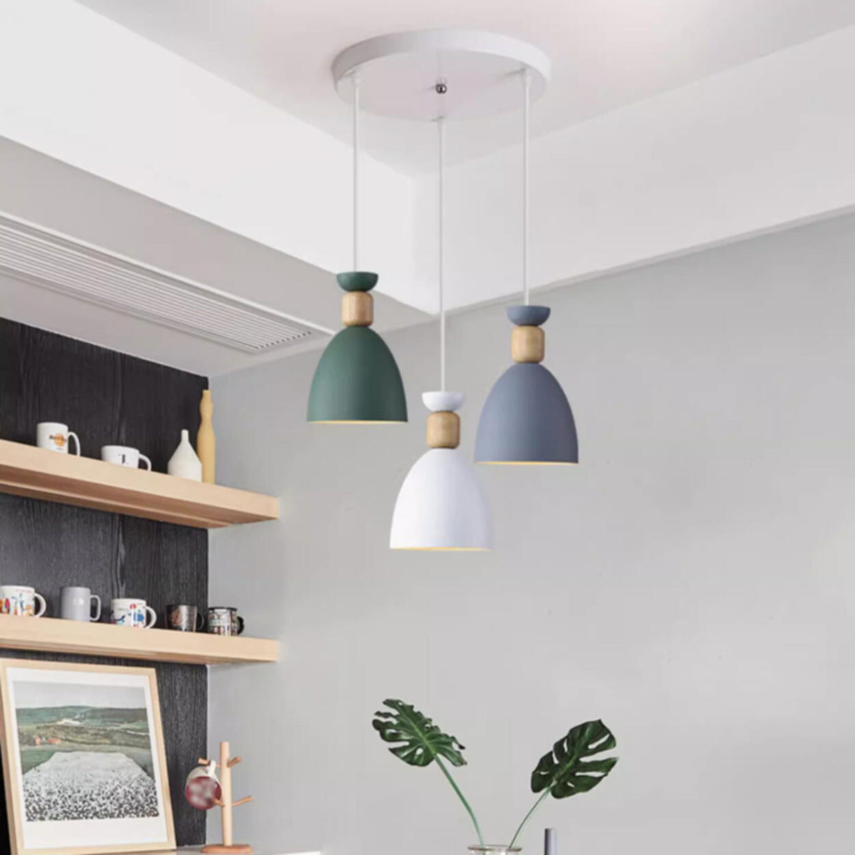 Minimalist Metal Cone Pendant Light Adjustable Height Image - 3