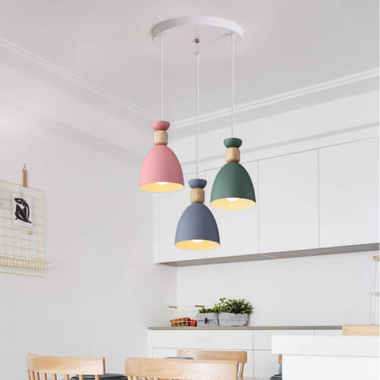 Minimalist Metal Cone Pendant Light Adjustable Height Image - 4