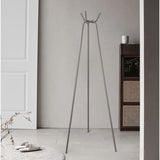 Minimalist Metal Hooks White Tall Functional Coat Rack Image - 4