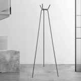 Minimalist Metal Hooks White Tall Functional Coat Rack Image - 5