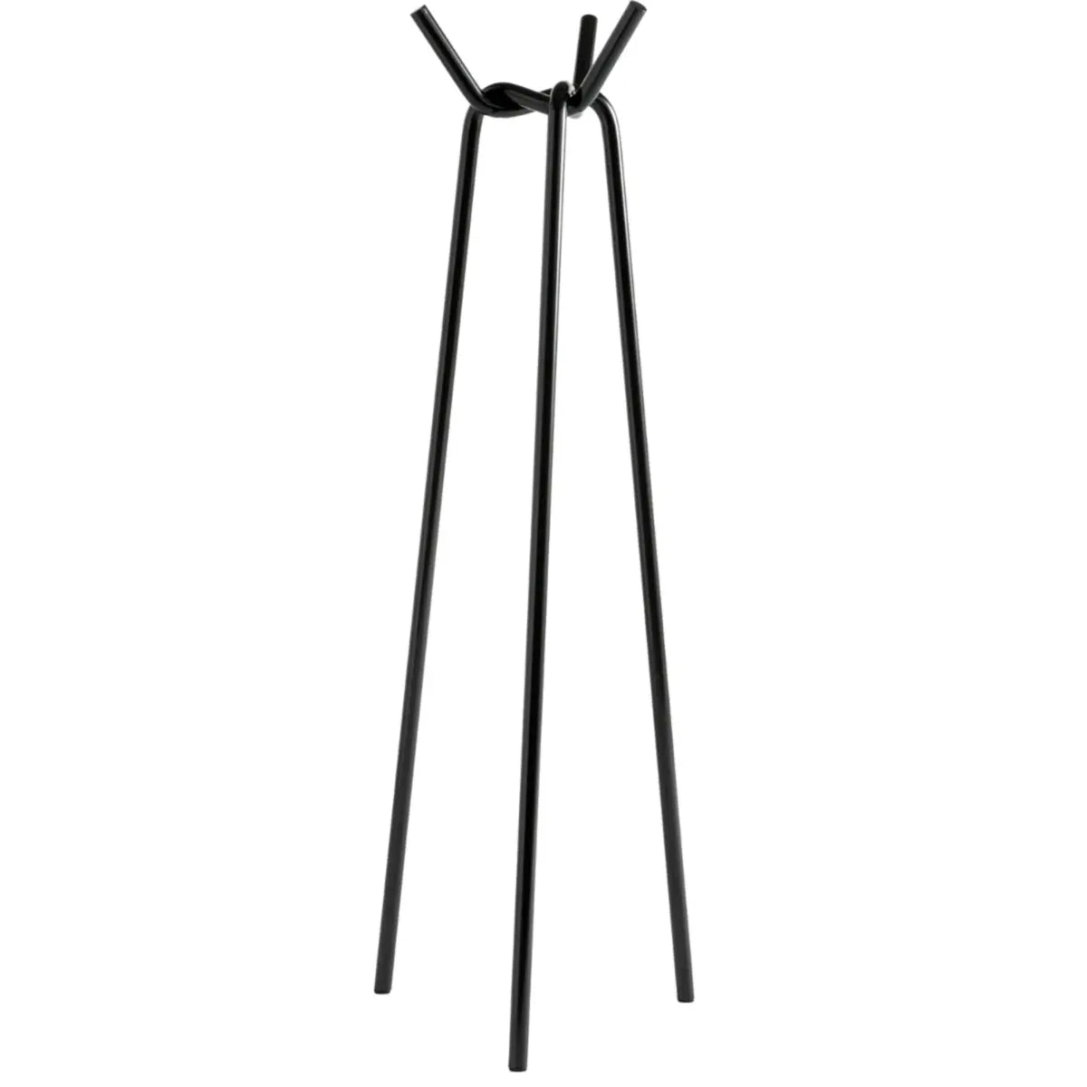 Minimalist Metal Hooks White Tall Functional Coat Rack Image - 6