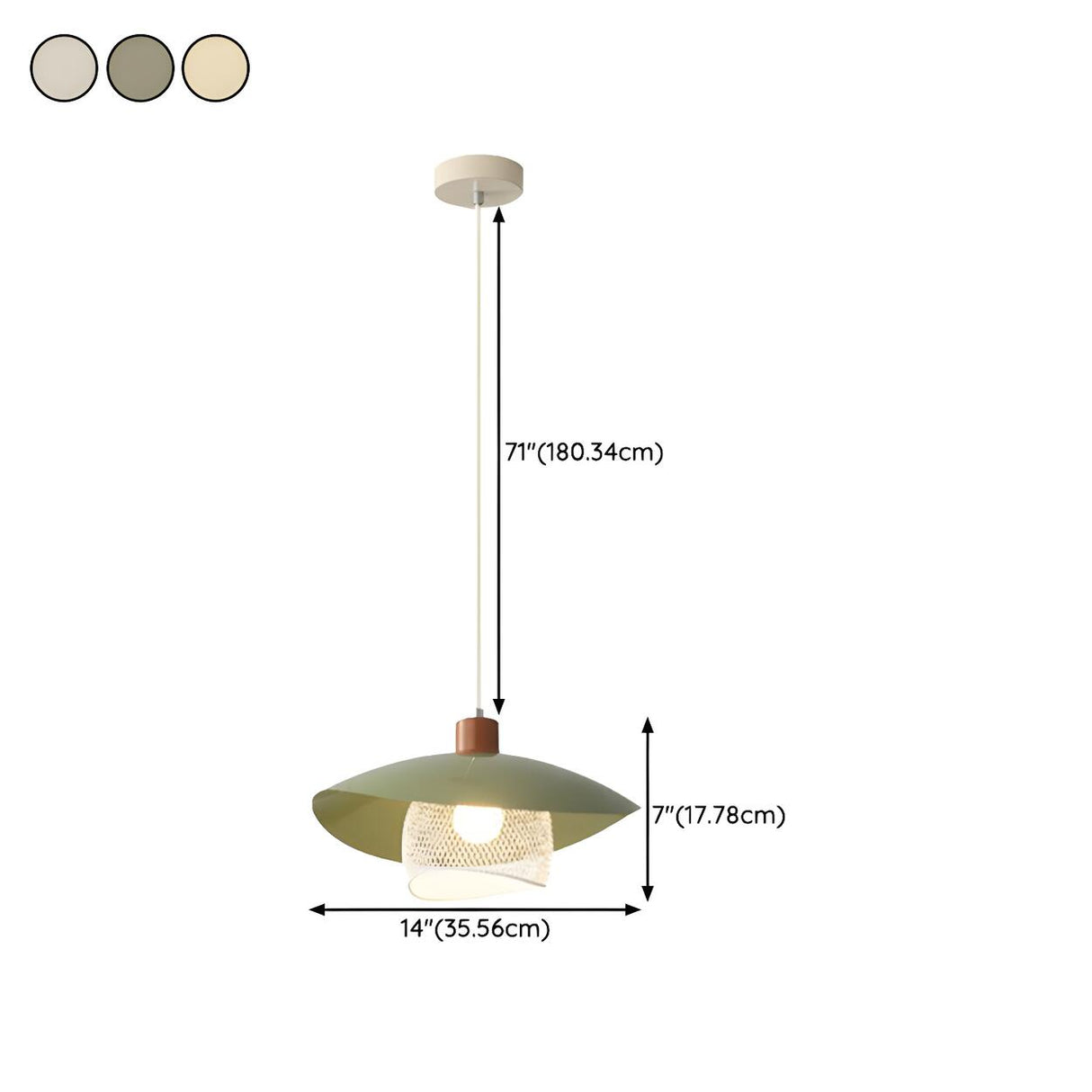 Minimalist Metal Mesh Dome Dining Room Pendant Light 