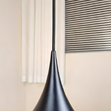 Minimalist Metal White Cone Dining Room Pendant Light Image - 11