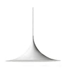 Minimalist Metal White Cone Dining Room Pendant Light Image - 5