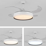 Minimalist Modern 4 Blades Geometric Ceiling Fan Light Image - 13