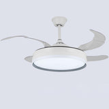 Minimalist Modern 4 Blades Geometric Ceiling Fan Light Image - 7