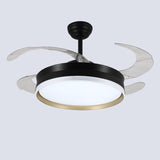 Minimalist Modern 4 Blades Geometric Ceiling Fan Light Image - 9