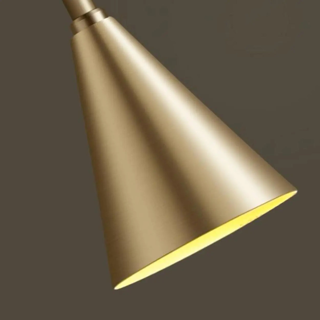 Minimalist Modern Black Metal Cone Living Room Pendant Light Image - 8