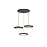 MInimalist Modern Chrome Circular LED Acrylic Pendant Lights Image - 6